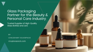 Premium Cosmetic Glass Bottles | Chaudhary GlassPack