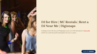 dj for hire mc rentals rent a dj near me digisnaps