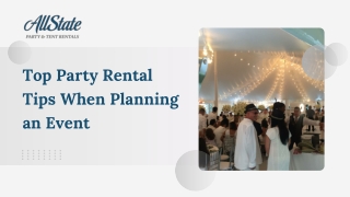 Top Party Rental Tips for Stress-Free Event Planning