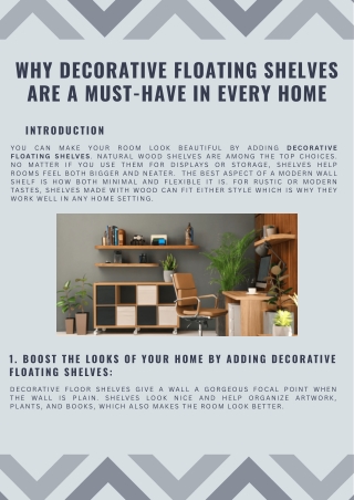 Why Decorative Floating Shelves Are a Must-Have in Every Home