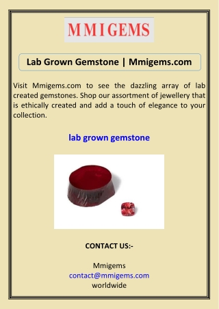 lab grown gemstone mmigems com