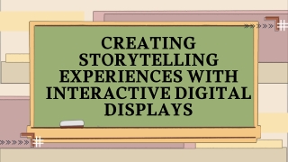 creating storytelling experiences with