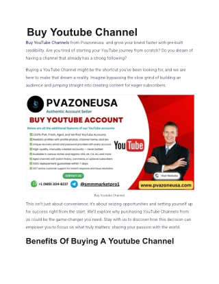 Best a Monetized YouTube Channel Through Motion Invest