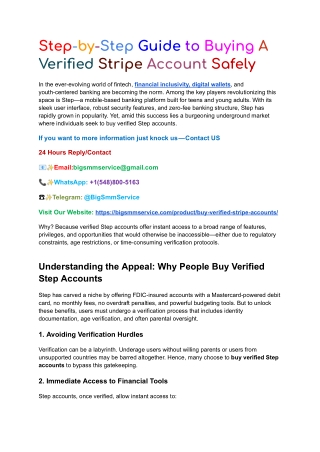 How to Buy a Verified Stripe Account: Complete Beginner’s Guide