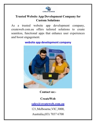 Trusted Website App Development Company for Custom Solutions(1)