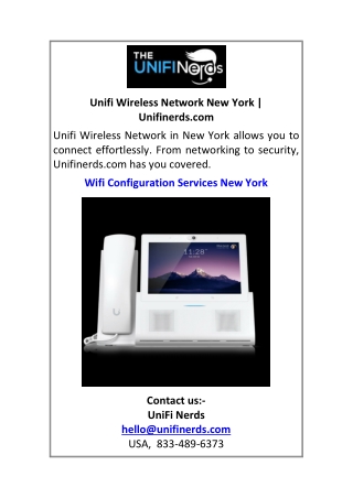 Unifi Wireless Network New York Unifinerds.com