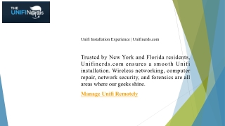 Unifi Installation Experience Unifinerds.com