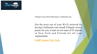 ubiquiti access point placement unifinerds com