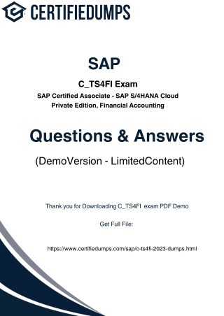 How to Prepare for the C_TS4FI_2023 Exam in 2025 – Expert Tips