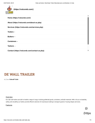 sidewall trailer