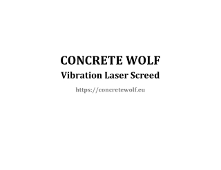 VLS Concrete Leveling Machine