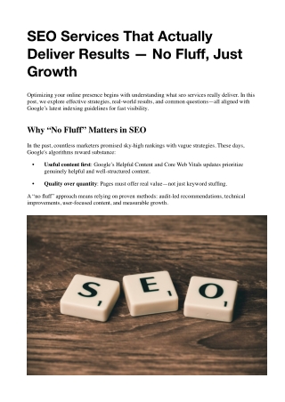 SEO Services