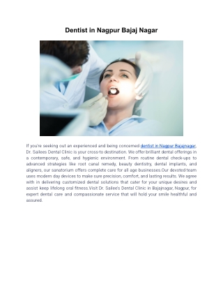 Dentist in Nagpur Bajaj Nagar