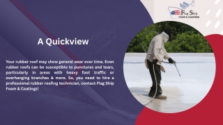 Premium-Quality Rubber Roofing Services| Leading Roofing Services in Caulking Mi