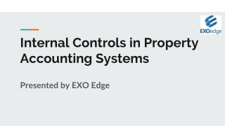 internal controls in property accounting systems