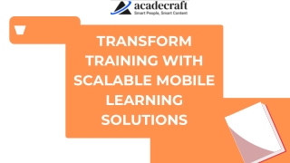 transform training with scalable mobile learning