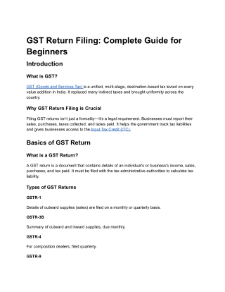 GST Return Filing_ Complete Guide for Beginners