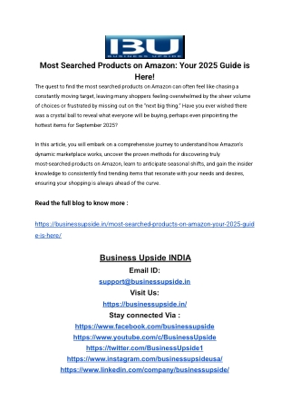 Most Searched Products on Amazon_ Your 2025 Guide is Here!