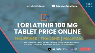 Lorlatinib 100 mg Tablet Online Price Philippines