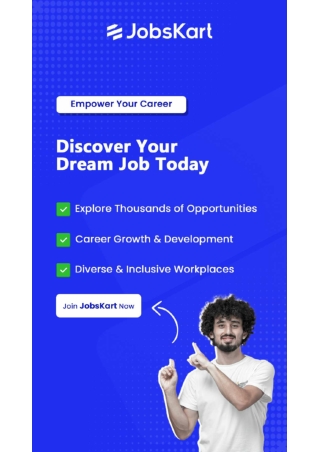 Discover Your Dream Job with JobsKart Today!