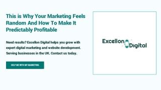 This is Why Your Marketing Feels Random And How To Make It Predictably Profitable