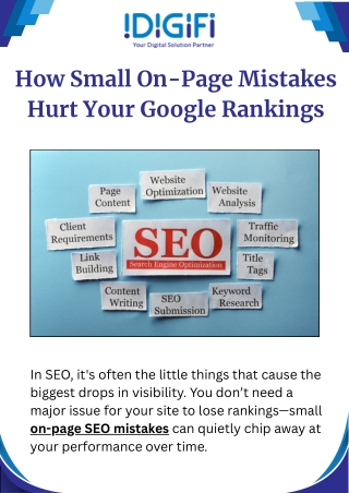 How Small On-Page Mistakes Hurt Your Google Rankings
