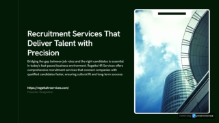 Recruitment Services That Deliver Talent with Precision