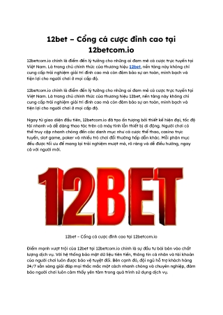 12bet – Cổng cá cược đỉnh cao tại 12betcom.io.docx