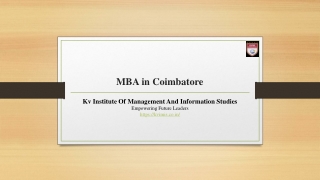 MBA in Coimbatore - KVIM