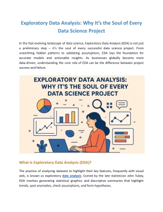 Exploratory Data Analysis: Why It’s the Soul of Every Data Science Project