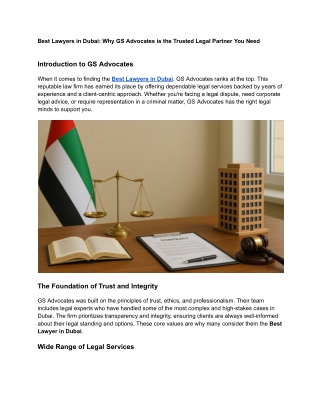 Best Lawyers in Dubai_ GS Advocates