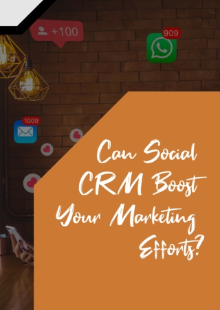 Can Social CRM Boost Your Marketing Efforts