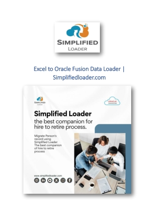 Excel to Oracle Fusion Data Loader | Simplifiedloader.com