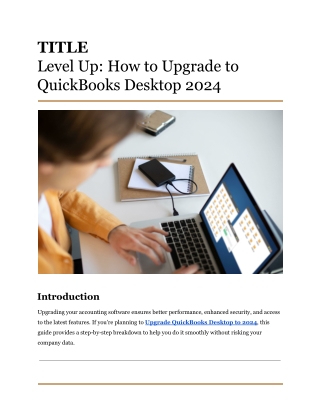 Level Up_ How to Upgrade to QuickBooks Desktop 2024