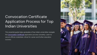 convocation certificate application process