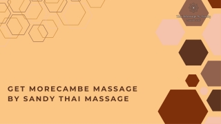 Morecambe Massage for Complete Relaxation