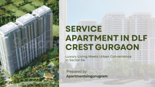 _Service Apartment In DLF Crest Gurgaon