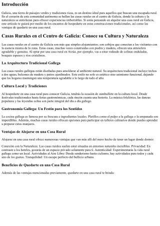 Viviendas rurales en el interior gallego: descubre su historia y belleza natural
