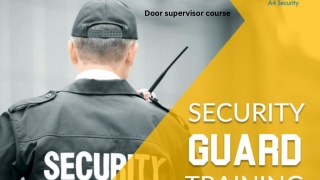 Door Supervisor Course