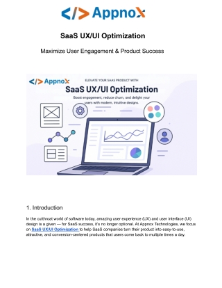 saas ux ui optimization