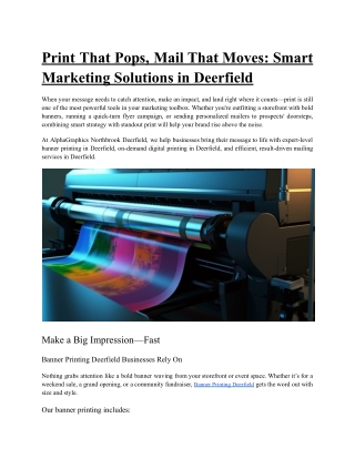 AlphaGraphics Northbrook Deerfield PDF