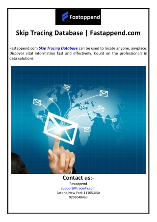 Skip Tracing Database | Fastappend.com