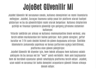 JojoBet Mobil İndir