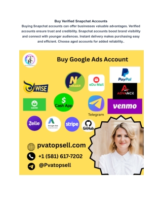 Buy Verified Snapchat Accounts