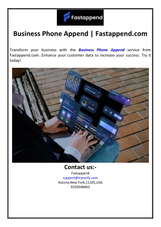 Business Phone Append | Fastappend.com