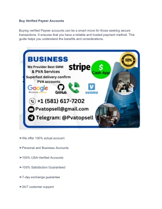Buy Verified Payeer Accounts