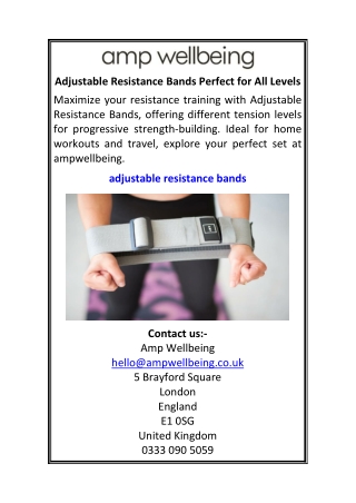 adjustable resistance bands perfect for all levels