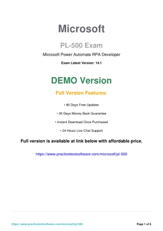 PL-500 PDF Question and Answers