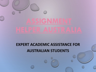 Assignment Helper Australia