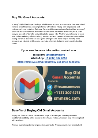 Buy Old Gmail Accounts (2)